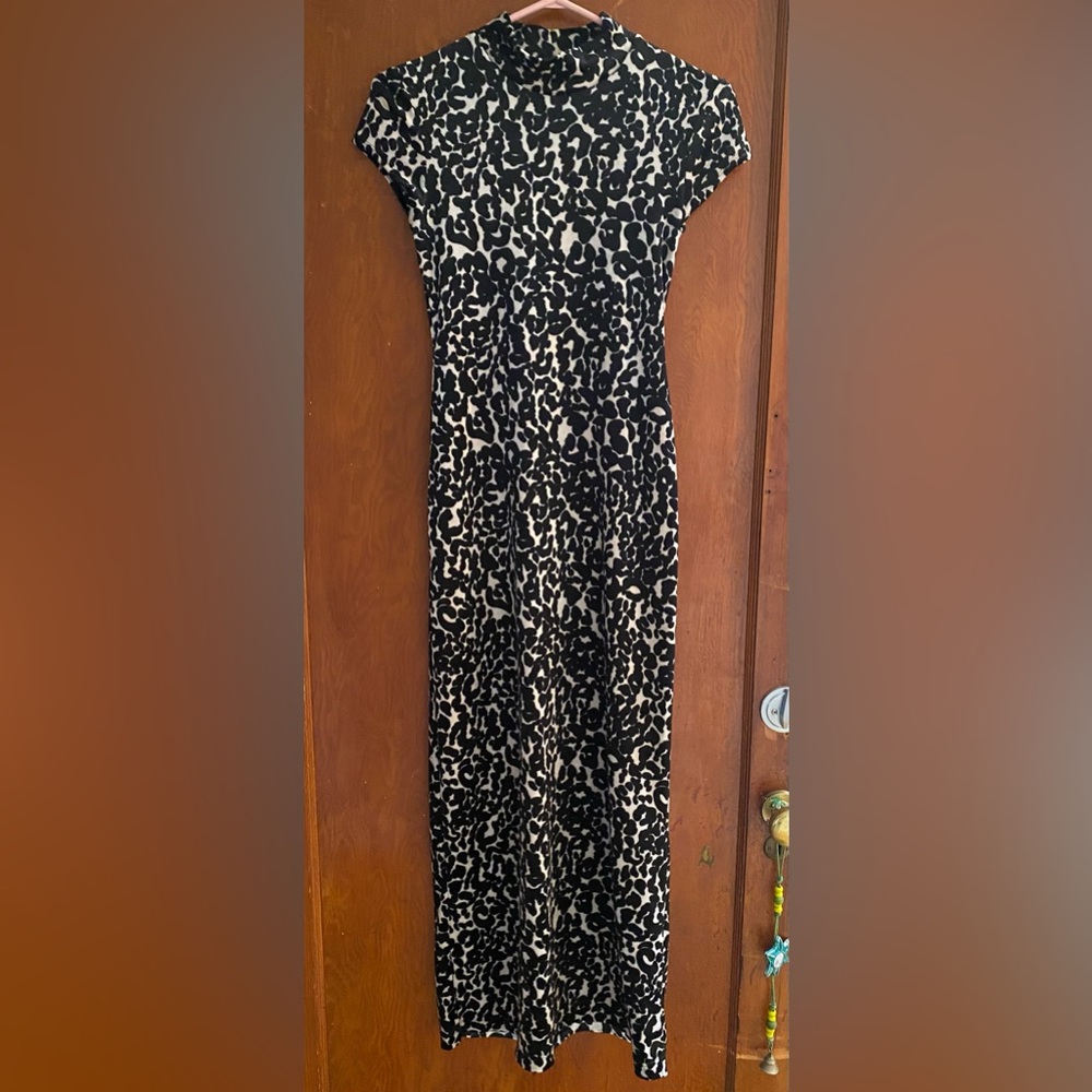 Animal print party dress